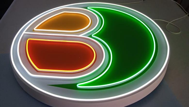 Burger Boom logo Неоновая вывеска